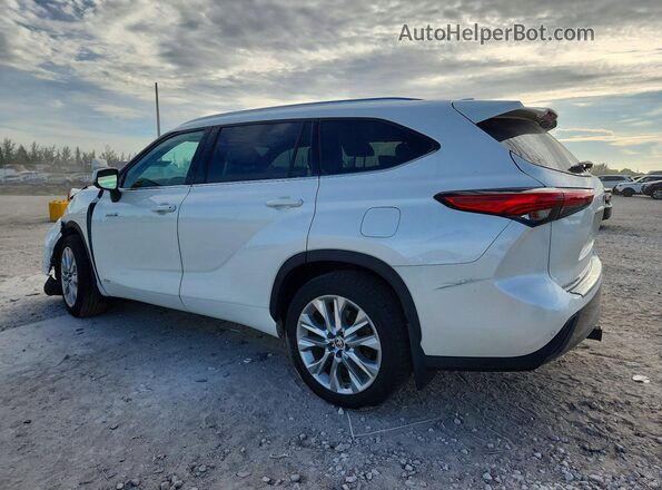 5TDDBRCH9MS527202 2021 TOYOTA HIGHLANDER White Trasero izquierdo