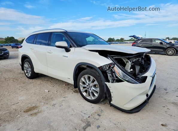 5TDDBRCH9MS527202 2021 TOYOTA HIGHLANDER White Delantero derecho