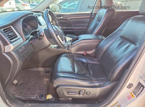 5TDDCRFH7GS014737 2016 TOYOTA HIGHLANDER White Vista interior delantera