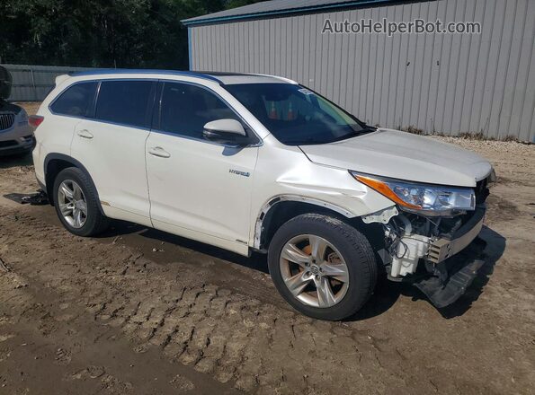 5TDDCRFH7GS016844 2016 TOYOTA HIGHLANDER Белый Передняя правая четверть