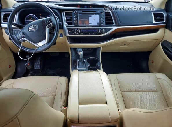 5TDDGRFH4JS047447 2018 TOYOTA HIGHLANDER Бордовый Вид панели приборов