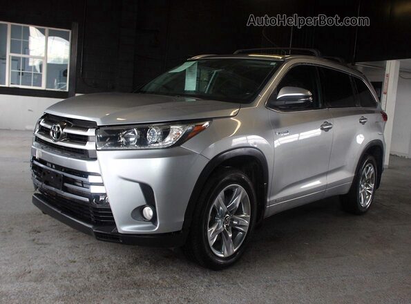 5TDDGRFHXJS044617 2018 TOYOTA HIGHLANDER Silver Tył prawy