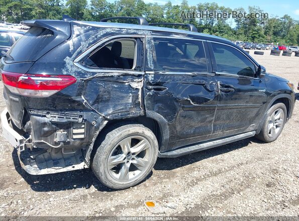 5TDDGRFHXJS047727 2018 TOYOTA HIGHLANDER HYBRID Black წინა ხედი