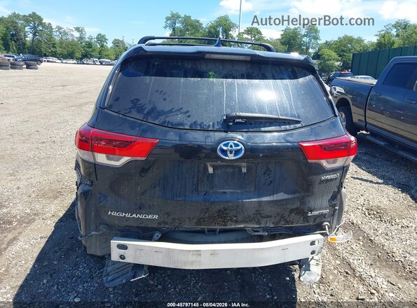 5TDDGRFHXJS047727 2018 TOYOTA HIGHLANDER HYBRID Black 