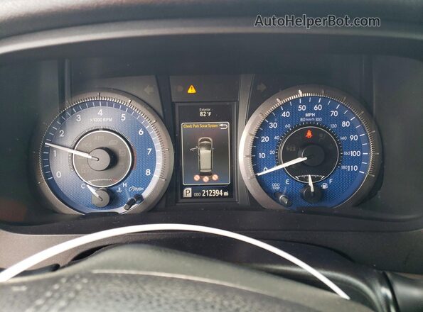 5TDDK3DC6GS143494 2016 TOYOTA SIENNA Gray Вид щитка приладів