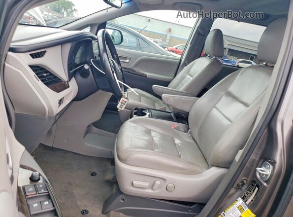 5TDDK3DC6GS143494 2016 TOYOTA SIENNA Gray Вид салону спереду