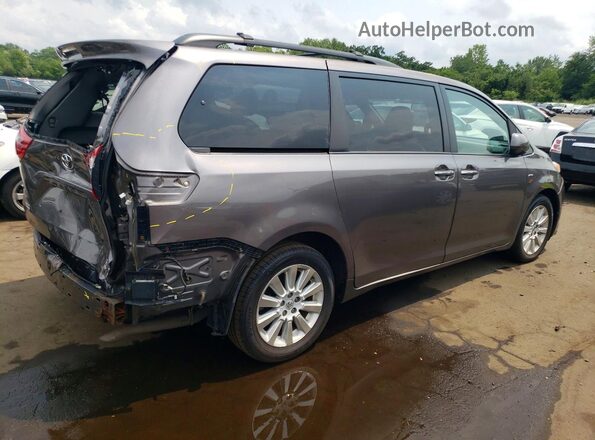 5TDDK3DC6GS143494 2016 TOYOTA SIENNA Gray Задня права чверть