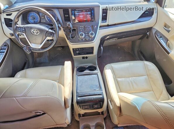 5TDDK3DC7GS136005 2016 TOYOTA SIENNA Black Առջևի վահանակի տեսք
