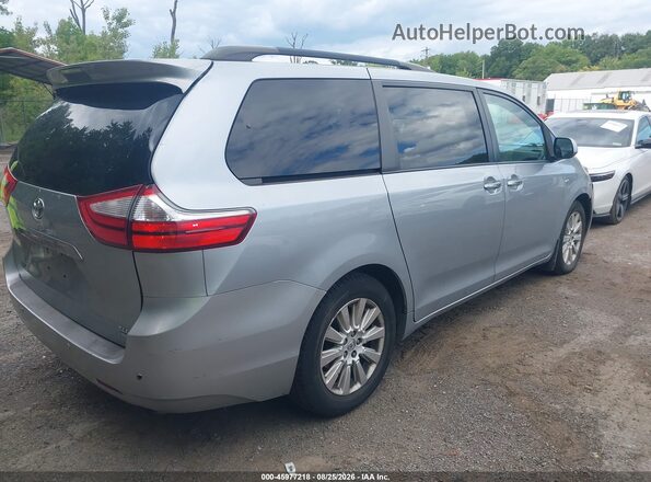 5TDDK3DC7GS140801 2016 TOYOTA SIENNA Silver უკანა მარჯვენა