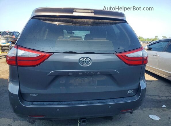 5TDDK3DC7GS142693 2016 TOYOTA SIENNA Gray Հետևի տեսք