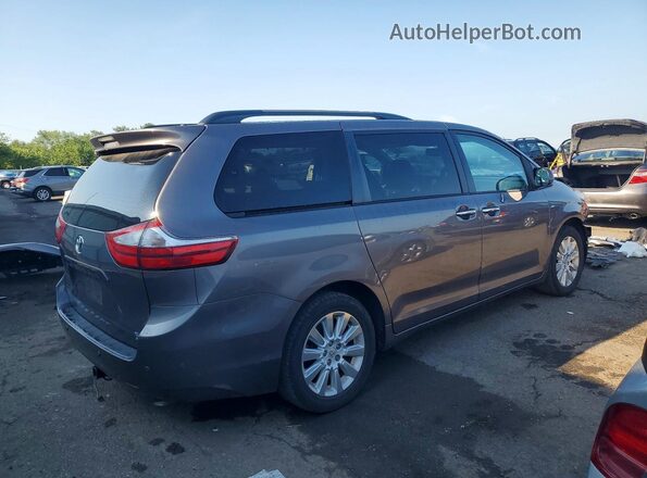 5TDDK3DC7GS142693 2016 TOYOTA SIENNA Gray Հետևի աջ