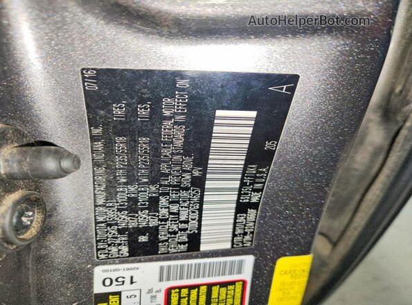 5TDDK3DC7GS146257 2016 TOYOTA SIENNA Charcoal 