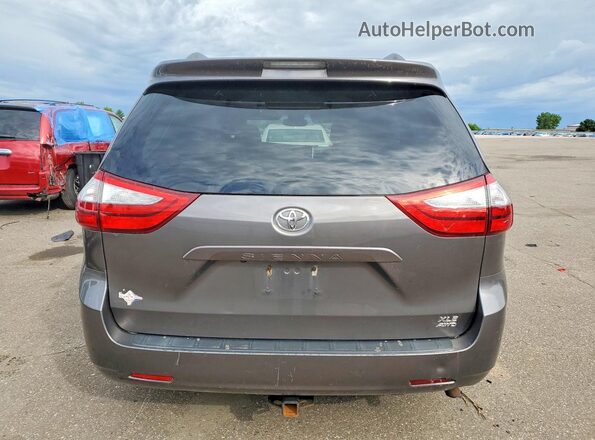5TDDK3DC8GS142816 2016 TOYOTA SIENNA Gray Widok z tyłu