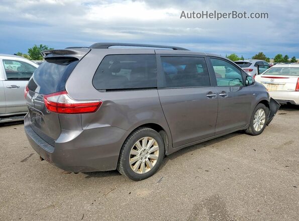 5TDDK3DC8GS142816 2016 TOYOTA SIENNA Gray Tył prawy