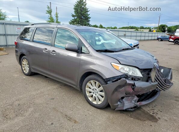 5TDDK3DC8GS142816 2016 TOYOTA SIENNA Gray Przód prawy