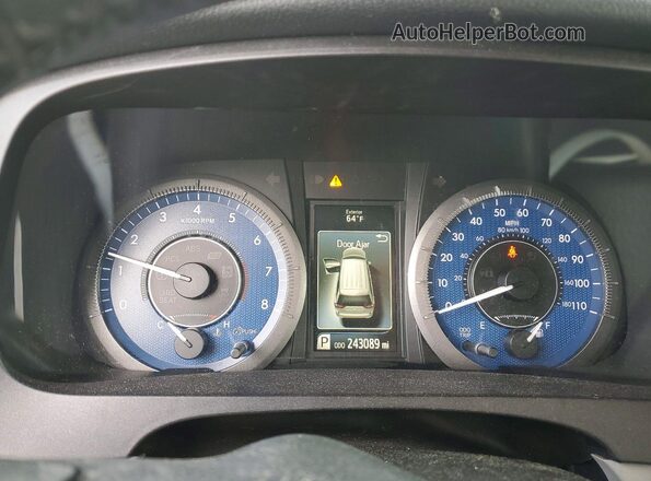 5TDDK3DC8GS142816 2016 TOYOTA SIENNA Gray Widok zestawu wskaźników