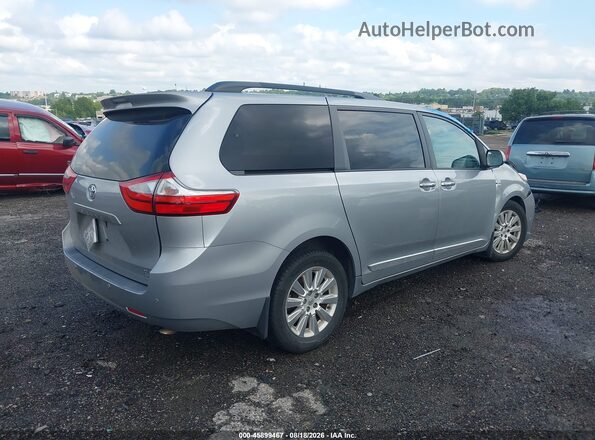 5TDDK3DCXGS136712 2016 TOYOTA SIENNA Silver Հետևի աջ