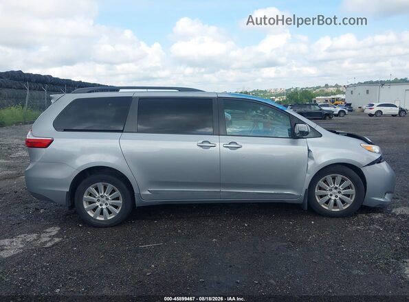 5TDDK3DCXGS136712 2016 TOYOTA SIENNA Silver Սալոնի հետևի տեսք