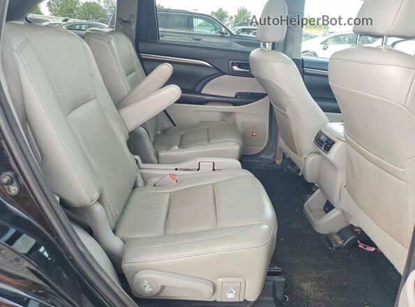 5TDDKRFH0GS260435 2016 TOYOTA HIGHLANDER Черный Вид задней части салона