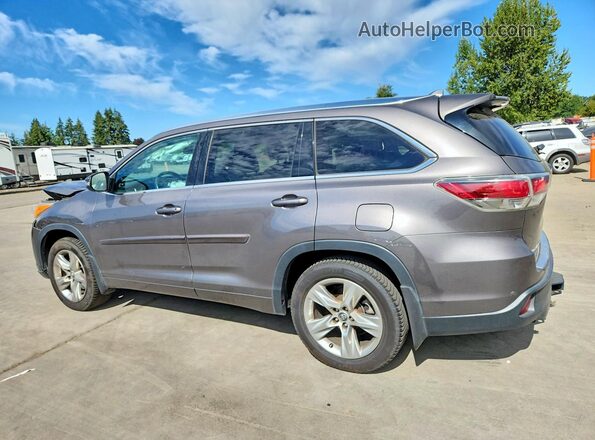 5TDDKRFH3GS346015 2016 TOYOTA HIGHLANDER Gray Tył lewy