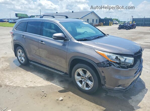 5TDDKRFH4GS253116 2016 TOYOTA HIGHLANDER Gray Przód prawy