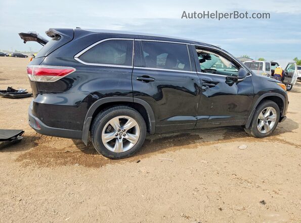 5TDDKRFH4GS259675 2016 TOYOTA HIGHLANDER Black Trasero derecho
