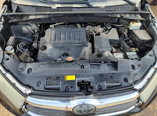 5TDDKRFH4GS259675 2016 TOYOTA HIGHLANDER Black Vista interior trasera