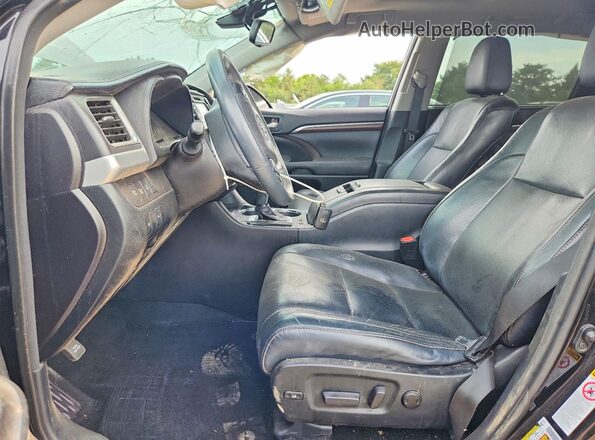 5TDDKRFH4GS259675 2016 TOYOTA HIGHLANDER Black Vista interior delantera