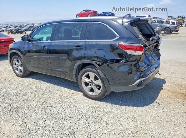 5TDDKRFH4GS306333 2016 TOYOTA HIGHLANDER Black Задня ліва чверть