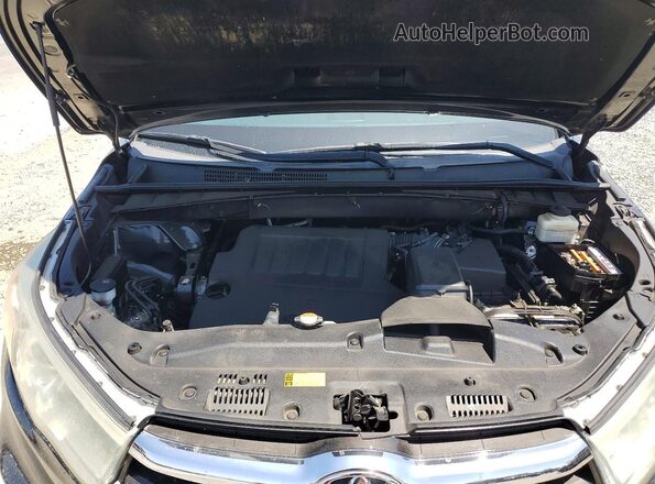 5TDDKRFH4GS306333 2016 TOYOTA HIGHLANDER Black Вид підкапотного простору