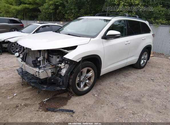 5TDDKRFH4GS347710 2016 TOYOTA HIGHLANDER White Առջևի ձախ երեք քառորդ տեսարան