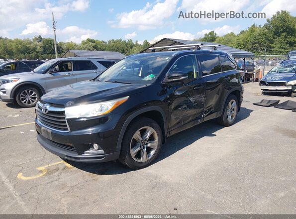5TDDKRFH8GS310210 2016 TOYOTA HIGHLANDER Black Przód lewy
