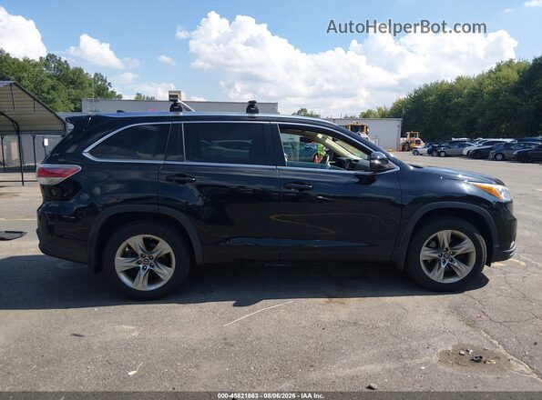 5TDDKRFH8GS310210 2016 TOYOTA HIGHLANDER Black Widok wnętrza z tyłu
