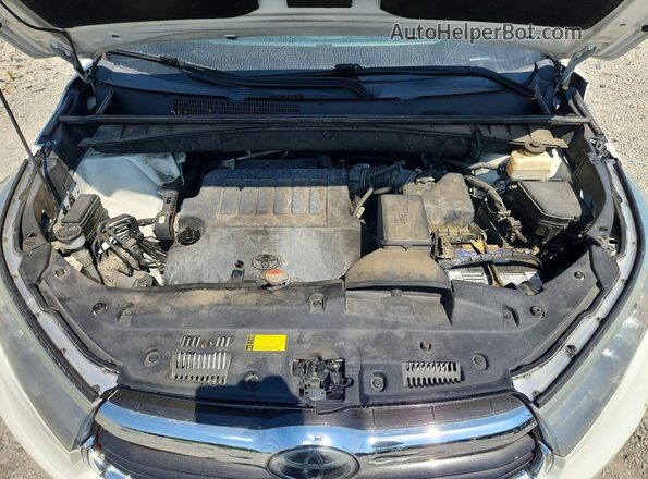 5TDDKRFH8GS346639 2016 TOYOTA HIGHLANDER White Engine compartment view