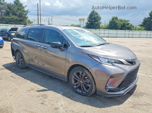5TDDRKEC1NS106676 2022 TOYOTA SIENNA Gray Delantero derecho