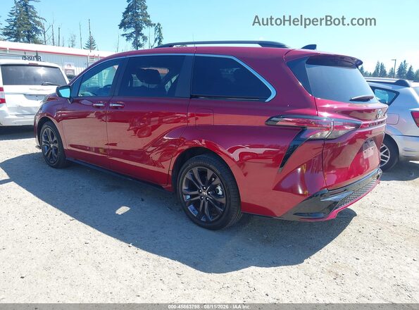 5TDDRKEC4RS183645 2024 TOYOTA SIENNA Red უკანა მარცხენა