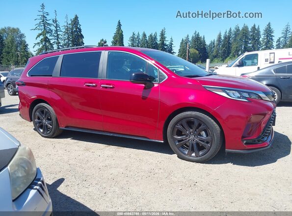 5TDDRKEC4RS183645 2024 TOYOTA SIENNA Red უკანა სალონის ხედი