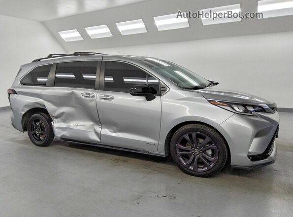 5TDDRKEC8MS053330 2021 TOYOTA SIENNA Серый Передняя правая четверть