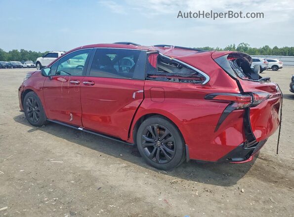 5TDDRKECXNS134203 2022 TOYOTA SIENNA Red უკანა მარცხენა