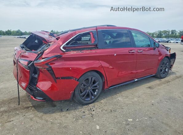 5TDDRKECXNS134203 2022 TOYOTA SIENNA Red უკანა მარჯვენა