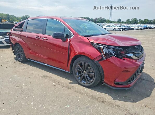 5TDDRKECXNS134203 2022 TOYOTA SIENNA Red წინა მარჯვენა