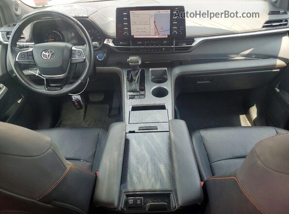 5TDDRKECXNS134203 2022 TOYOTA SIENNA Red წინა პანელის ხედი