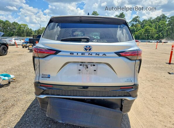 5TDDSKFC6NS071359 2022 TOYOTA SIENNA Silver Вид ззаду