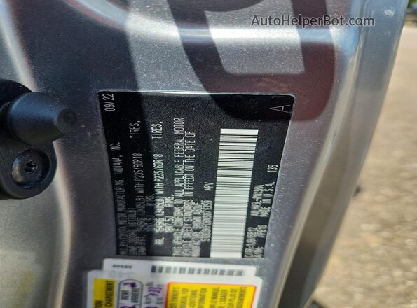 5TDDSKFC6NS071359 2022 TOYOTA SIENNA Silver Вид наклейки з VIN-кодом
