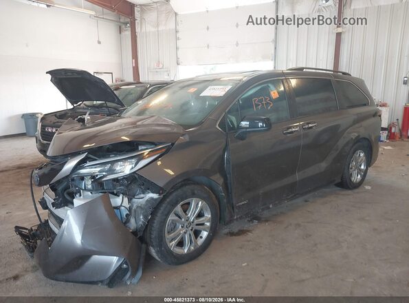 5TDDSKFC9MS002633 2021 TOYOTA SIENNA Gray Front left