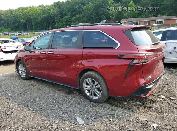5TDDSKFC9MS014118 2021 TOYOTA SIENNA Red Задня ліва чверть