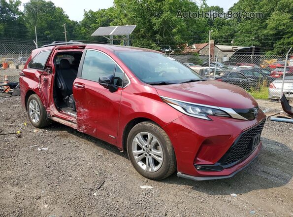 5TDDSKFC9MS014118 2021 TOYOTA SIENNA Red Передня права чверть