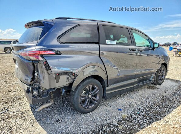 5TDDSKFC9SS179955 2025 TOYOTA SIENNA Серый Задняя правая четверть