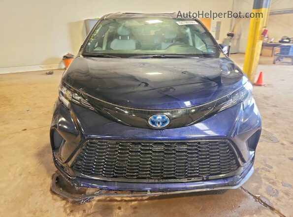 5TDDSKFCXSS223817 2025 TOYOTA SIENNA Blue Դիմացի տեսք