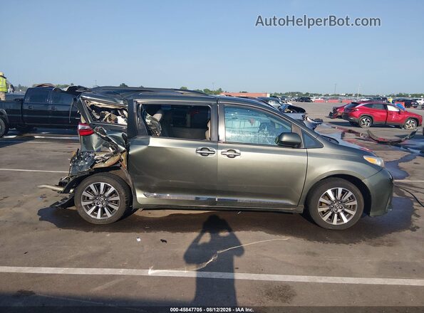 5TDDZ3DC0LS238011 2020 TOYOTA SIENNA Gray Вид задньої частини салону